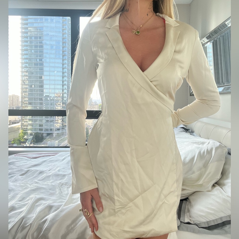 Vintage Satin wrap dress